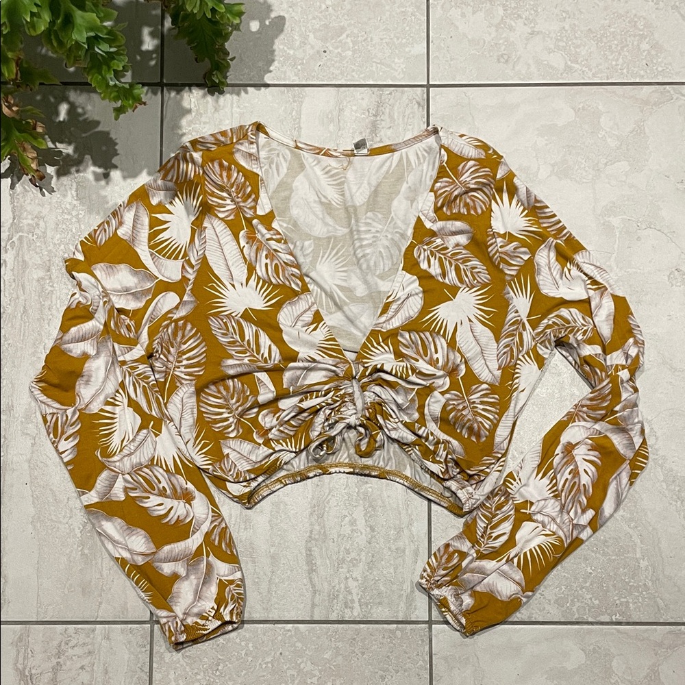 ASOS Hawaiian Long Sleeve Top